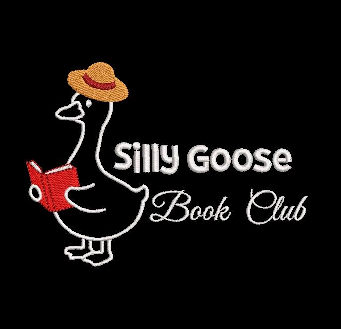 Silly Goose Book Club Embroidery Design