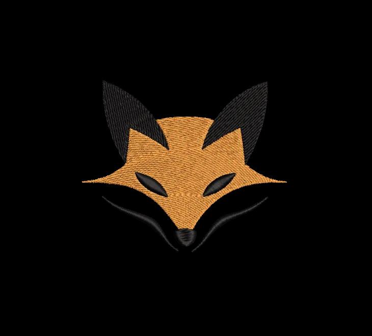 Minimalist Fox Face Embroidery Design